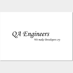Funny QA Engineer Quote Posters and Art